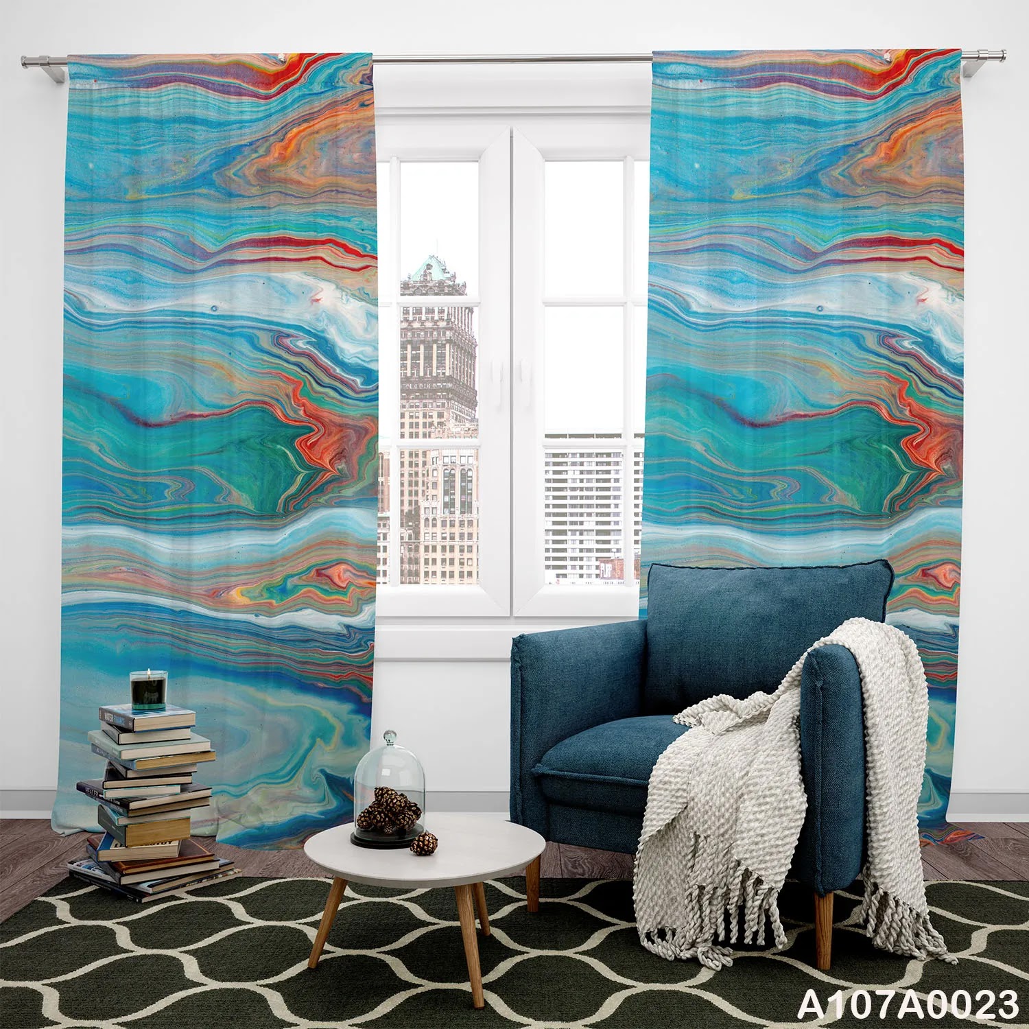 ستائر طباعة طرفين