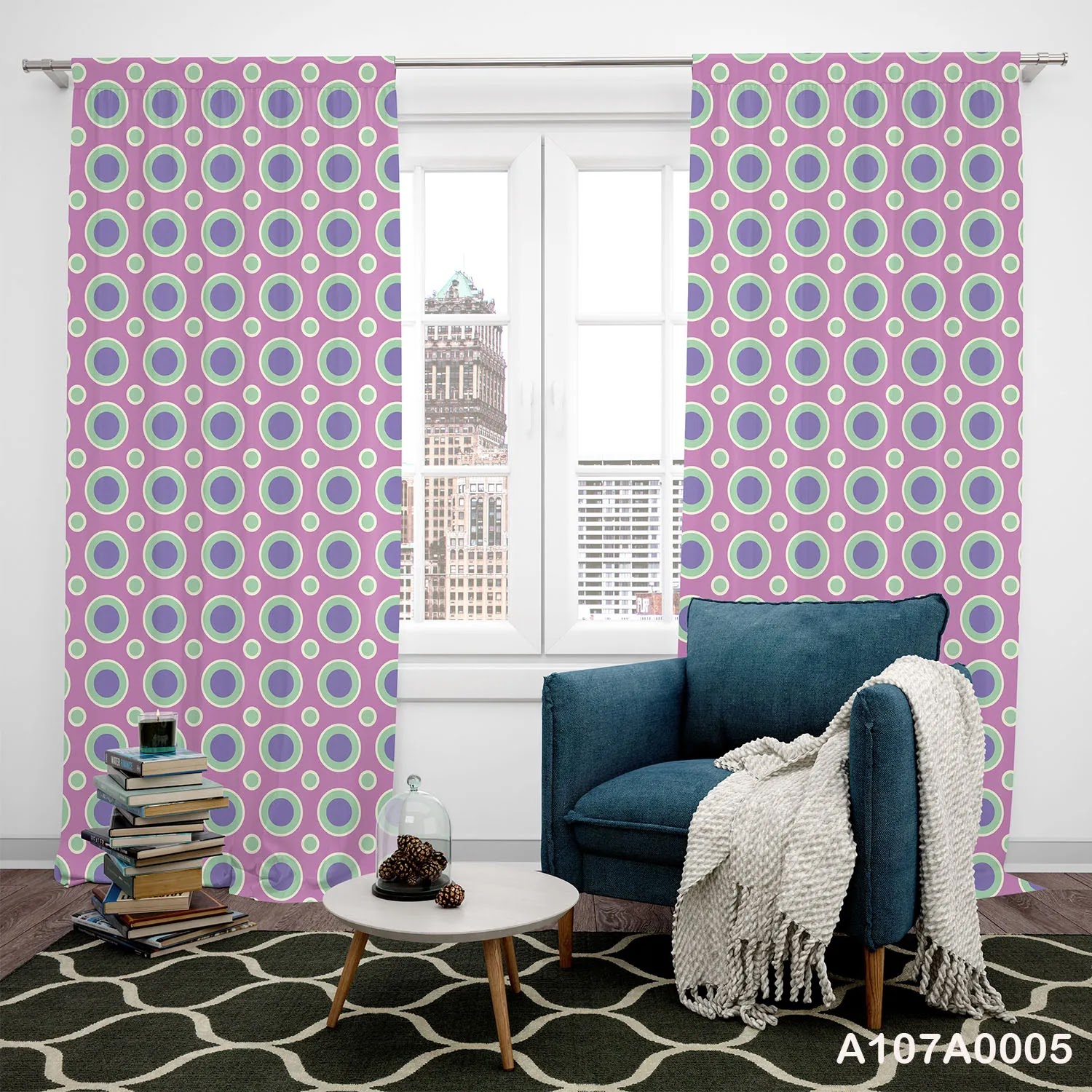 Curtains with soft color