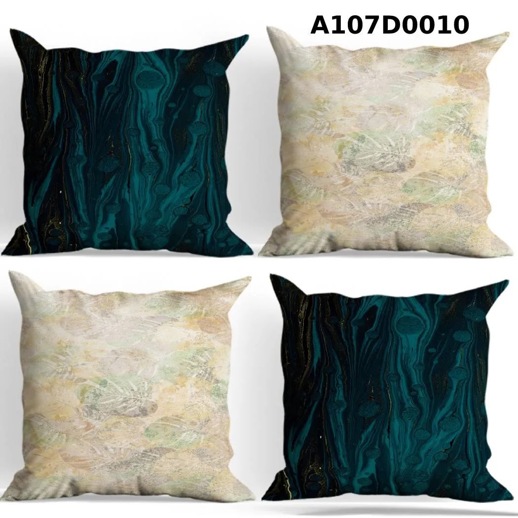 طقم أغطية وسائد 4 قطع  بتصاميم مميزة