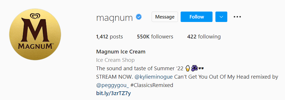 Magnum's Instagram Bio