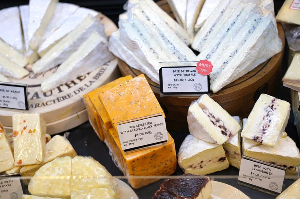 The Cheese Shop cheeses