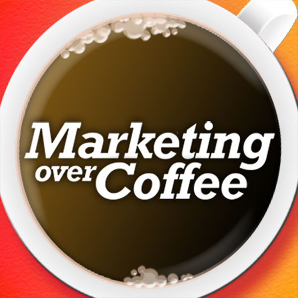 Image and link to the Marketing Over Coffee podcast