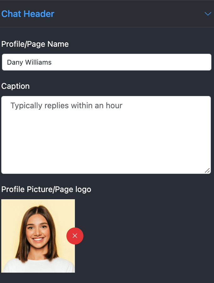 Chat header is a free feature
