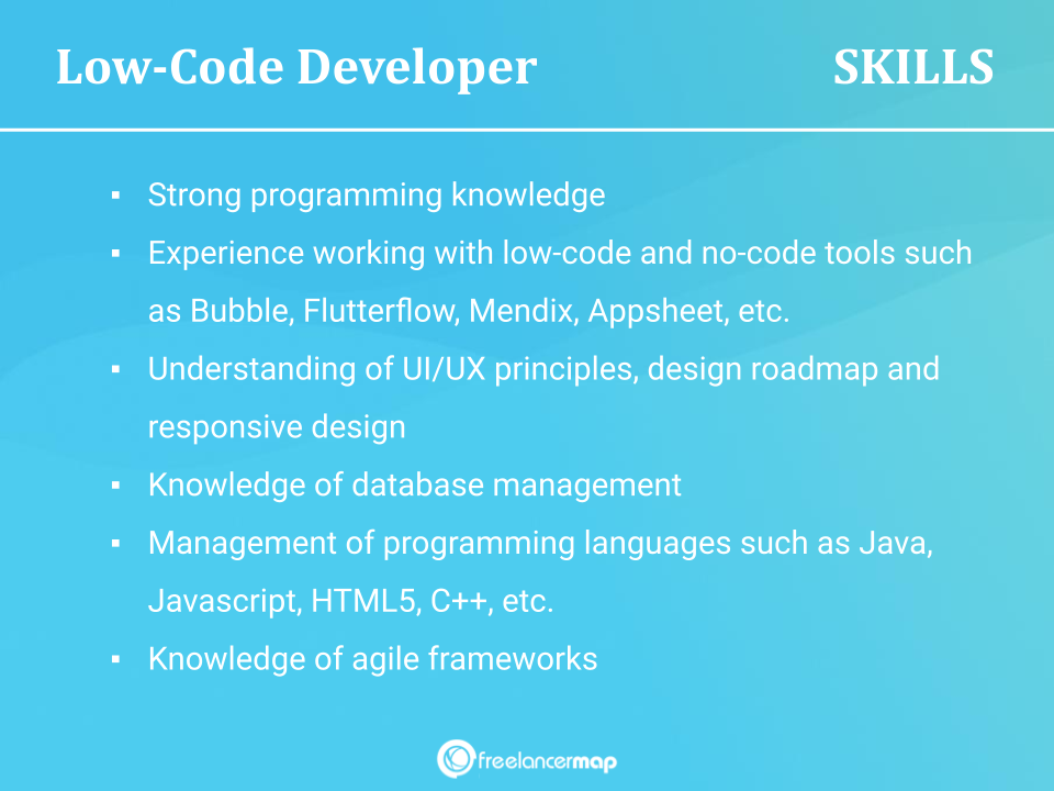 Skills of a Low-Code Developer