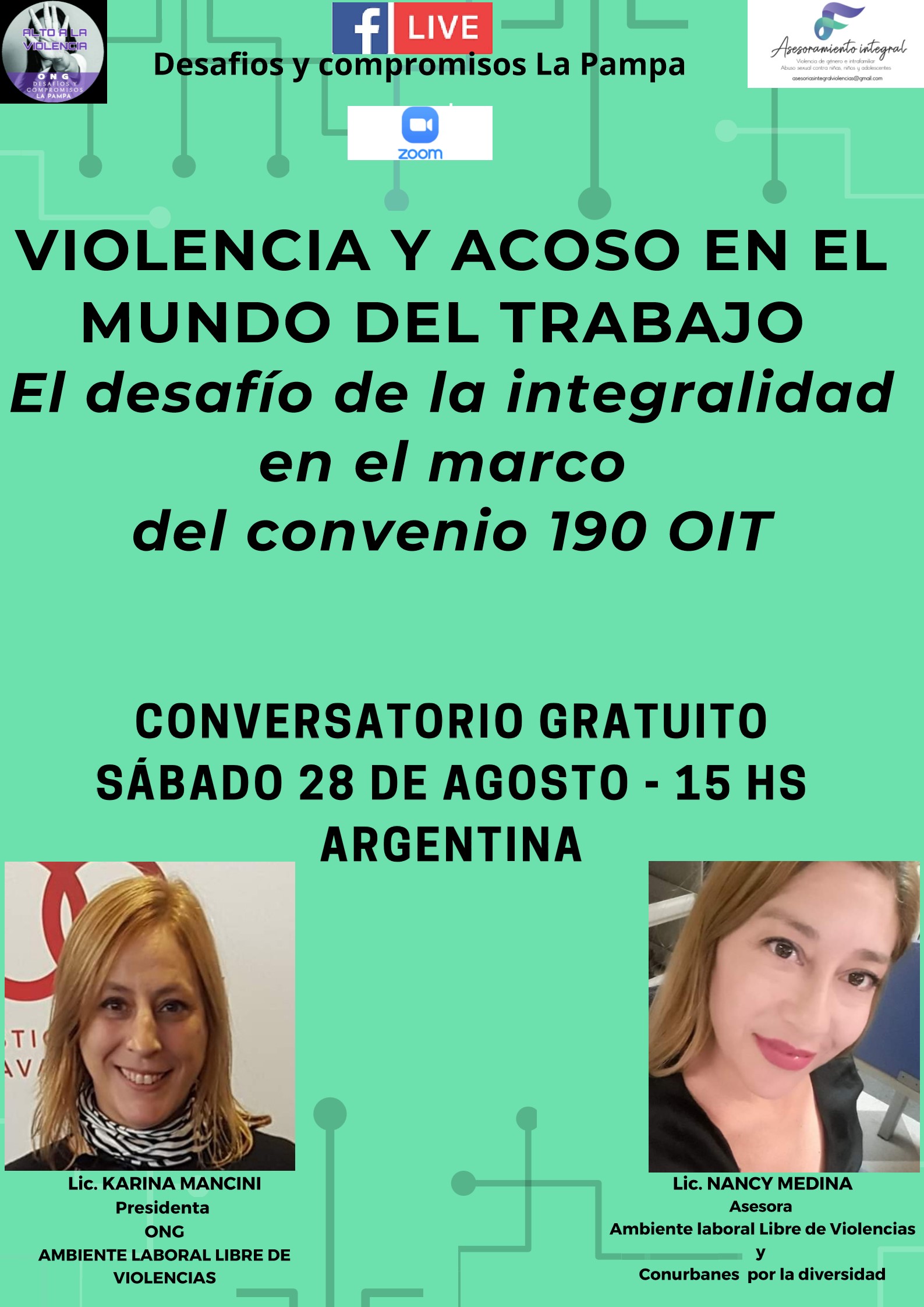 Facebook live: Desafios y compromisos La Pampa - Instagram: @ongdesafiosy