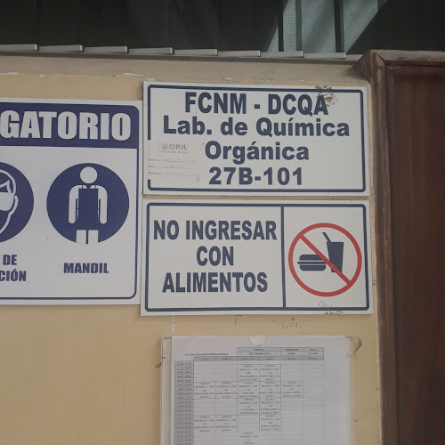 Opiniones de Laboratorio de Quimica Organica FCNM ESPOL en Guayaquil - Laboratorio