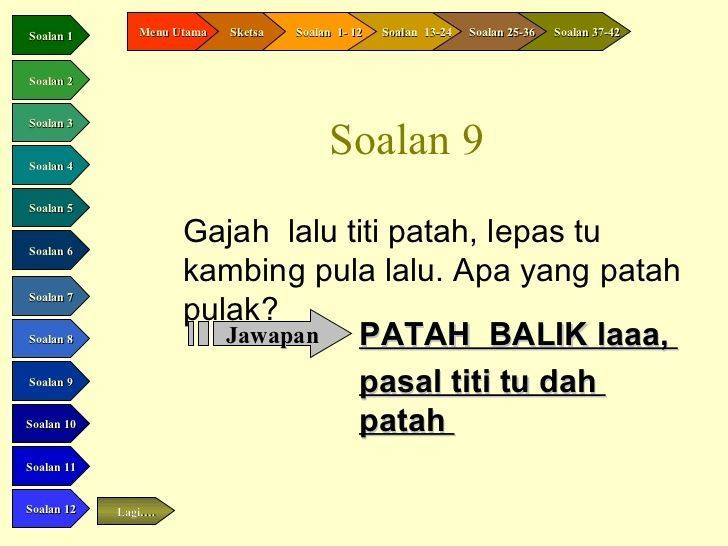 Teki Teki Yang Pecah Perut Jawapannya Aiskrim Potong