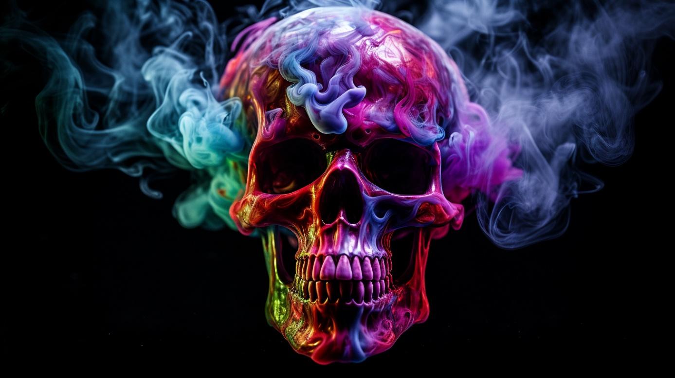 Obsah obrázku lebka, kouř, umění

Popis byl vytvořen automaticky