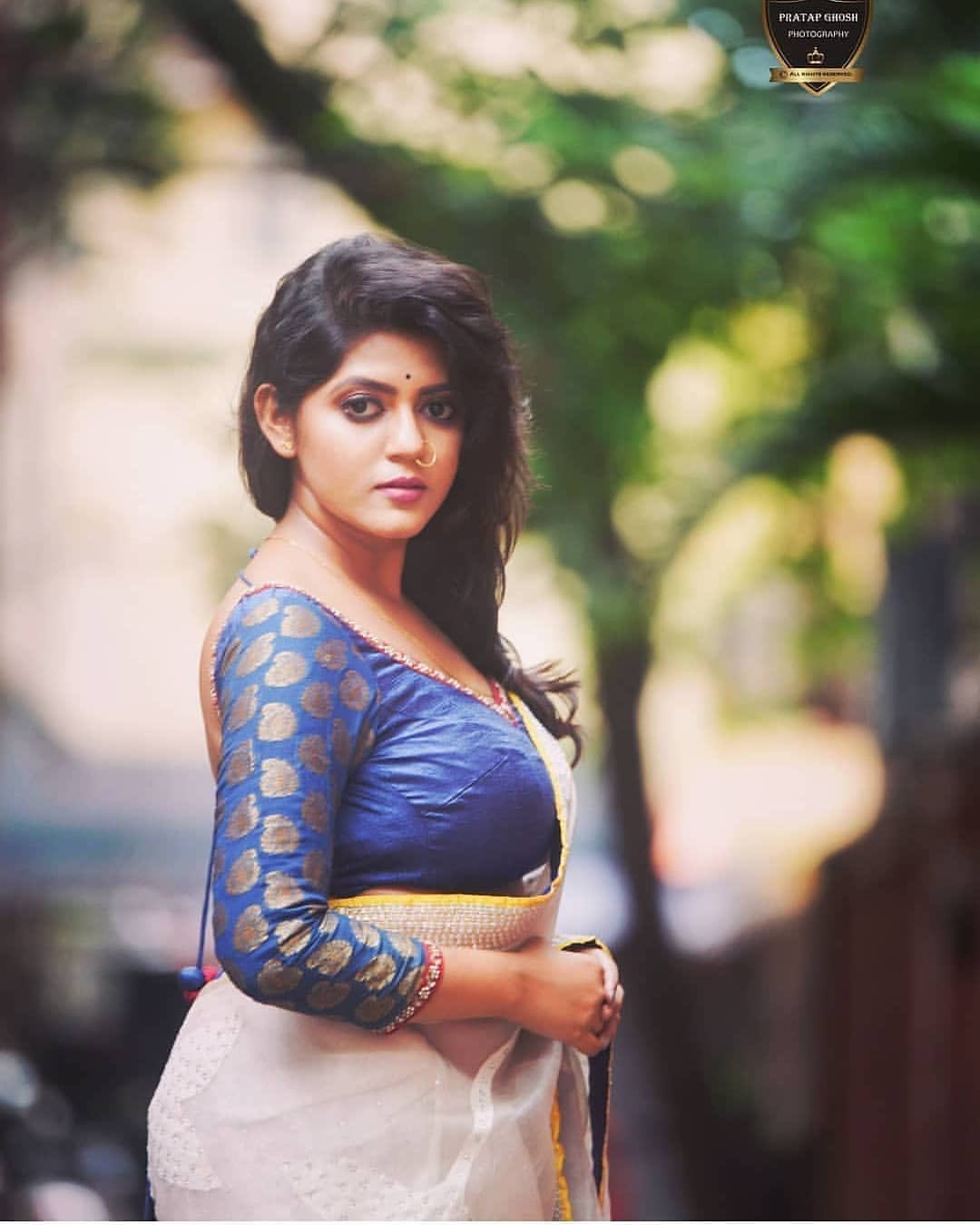 Triyaa Das Images Bengali Saree Model Actresses Exclusive Photoshoot