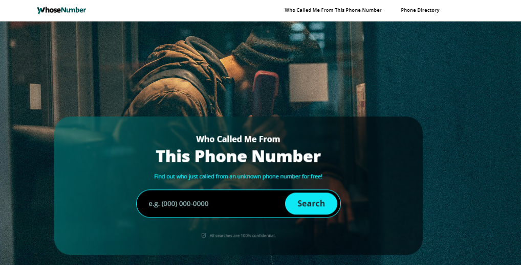 WhoseNumber Review: Most Reputable Site to Trace Who Called Me From This Phone Number