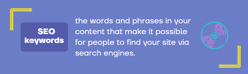 SEO keywords definition 