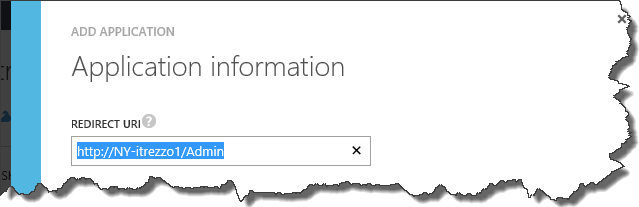 Azure AD application redirect URL