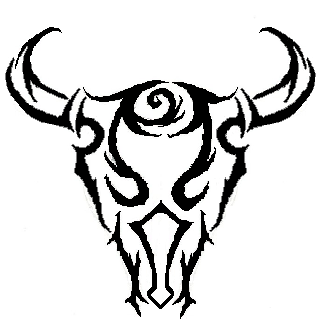 Image result for tribal bull skull
