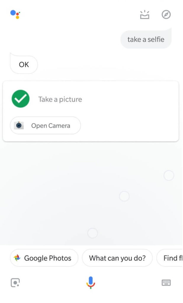 Ok Google, Take a Selfie