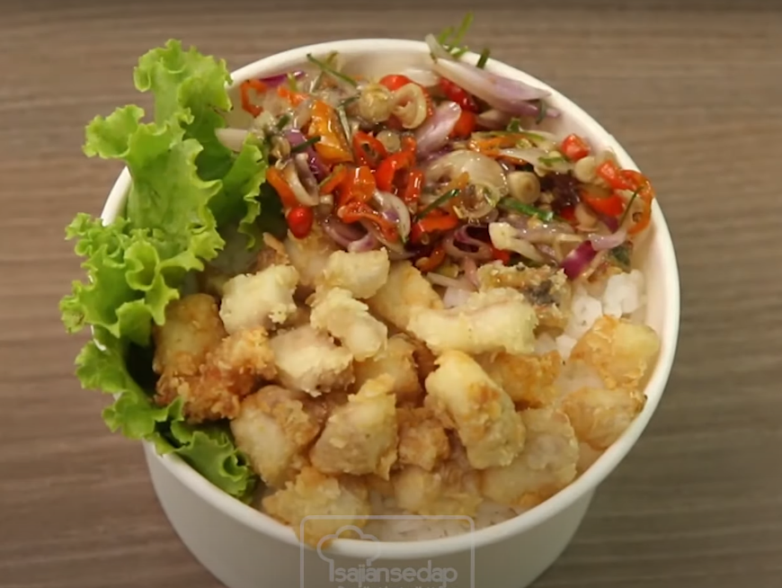 resep rice bowl nila sambal matah