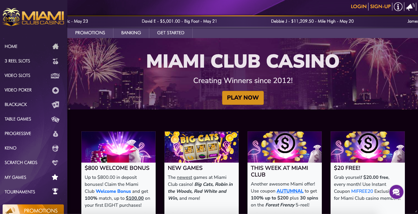Miami Club Casino Lucky Creek Alternative