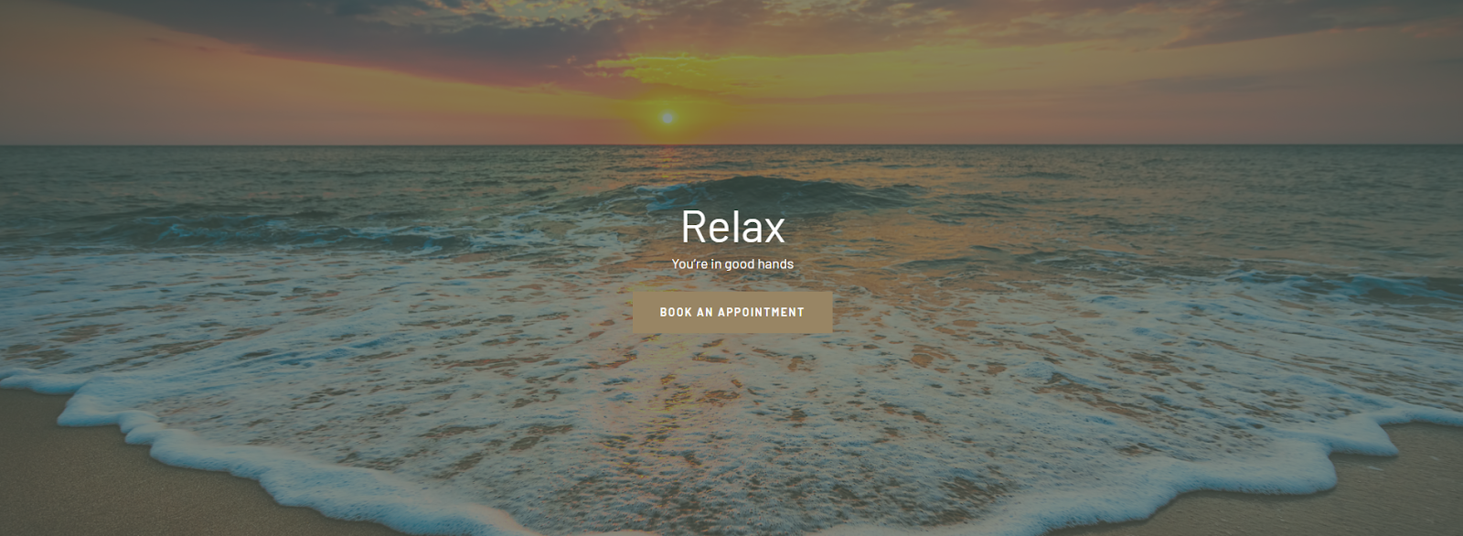 screenshot of a hypnotherapy website