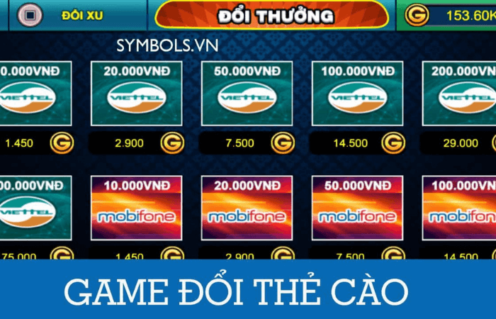 game đánh bài đổi thẻ cào uy tín