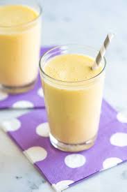 Image result for banana smoothie pouring into the cup