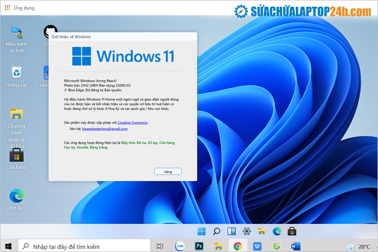 Trang web chuyên dụng trên Windows 11
