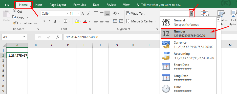 How to stop rounding in Excel by changing the number format