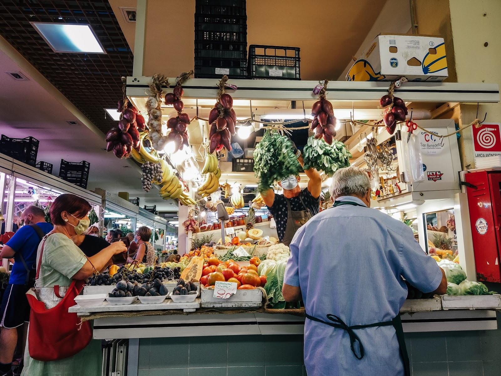 Food market in Italy
