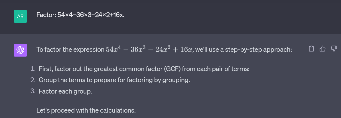 Using advanced data analysis to factor polynomials