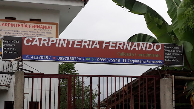 Horarios de Carpinteria Fernando