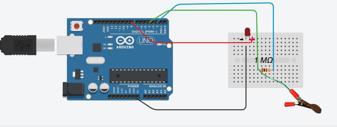Arduino Touch Lamp Circuit Diagram