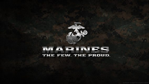 The phrase "the few, the proud" conveys exclusivity and symbolizes the cohesive unity and pride US Marines have. 