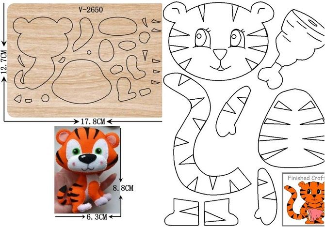 New Year's creativity: how to make a do-it-yourself tiger figurine 8