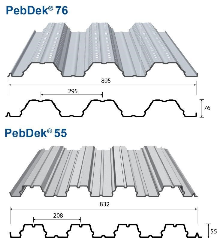 Hai loại tôn sàn deck của PEB Steel