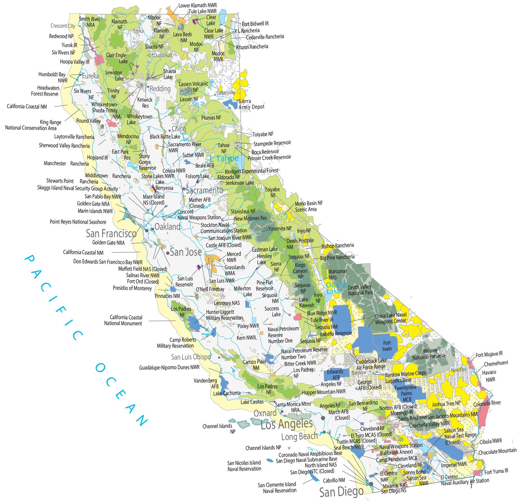 Mapas de California, Estados Unidos