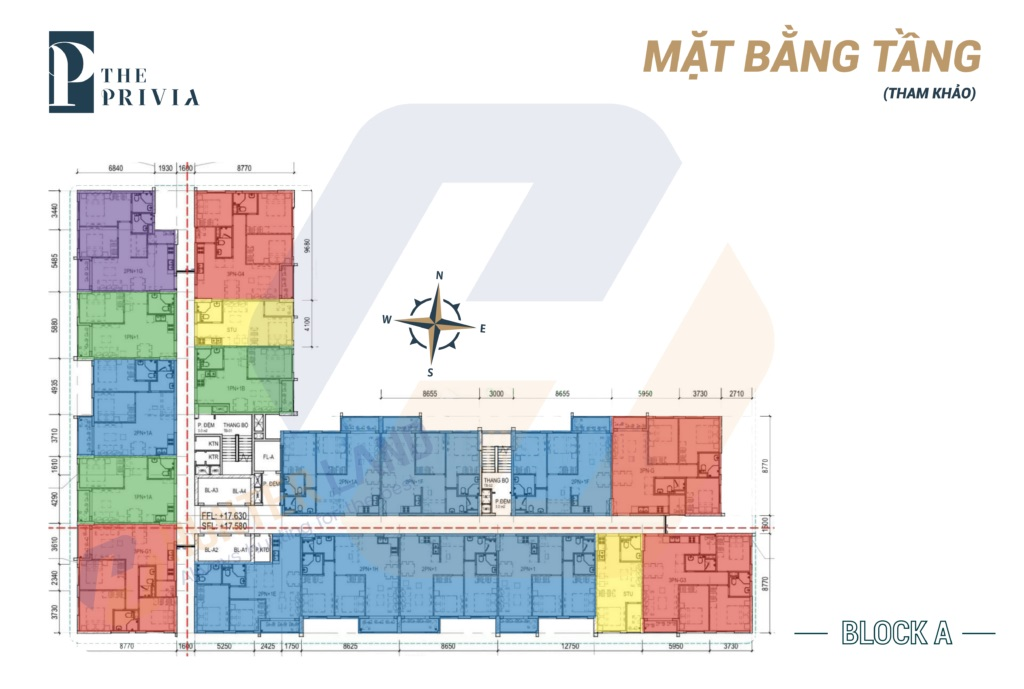 Mặt bằng và thiết kế, tiến độ dự án Privia Khang Điền
