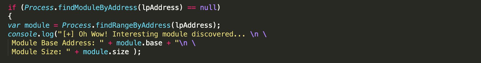  Figure 3 - Checking for payload address