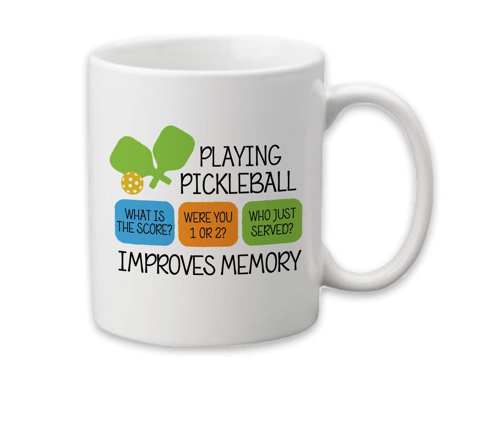 Pickleball Improves Memory Mug