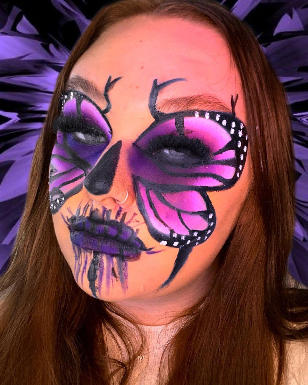 Spooky Butterfly Makeup