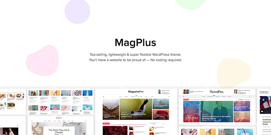 Tema WordPress para blog e revista MagPlus