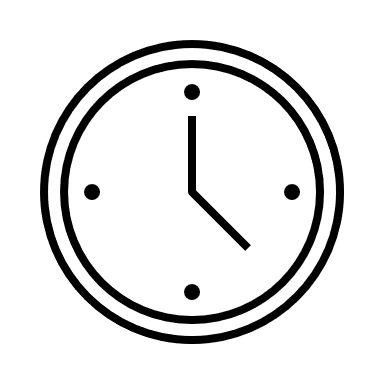Clock outline