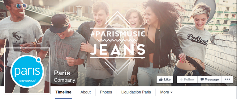 Banner fanpge facebook rất dị, tạo nên của Paris