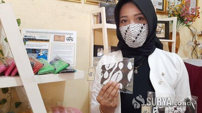 Bertahan di Masa Pandemi, UMKM Surabaya Produksi Masker dari Kain Perca,  Dikirim Sampai Jayapura - Surya.co.id