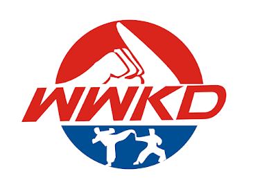 The logo is based on the “WWKD” abbreviation for World Wushu-Kungfu Day, and it is a bright red-blue, simple and eye-catching display of the World Wushu-Kungfu Day. The upper portion displays a "palm-fist salute," with two wushu practitioners in the lower part. The wushu world is a global family.