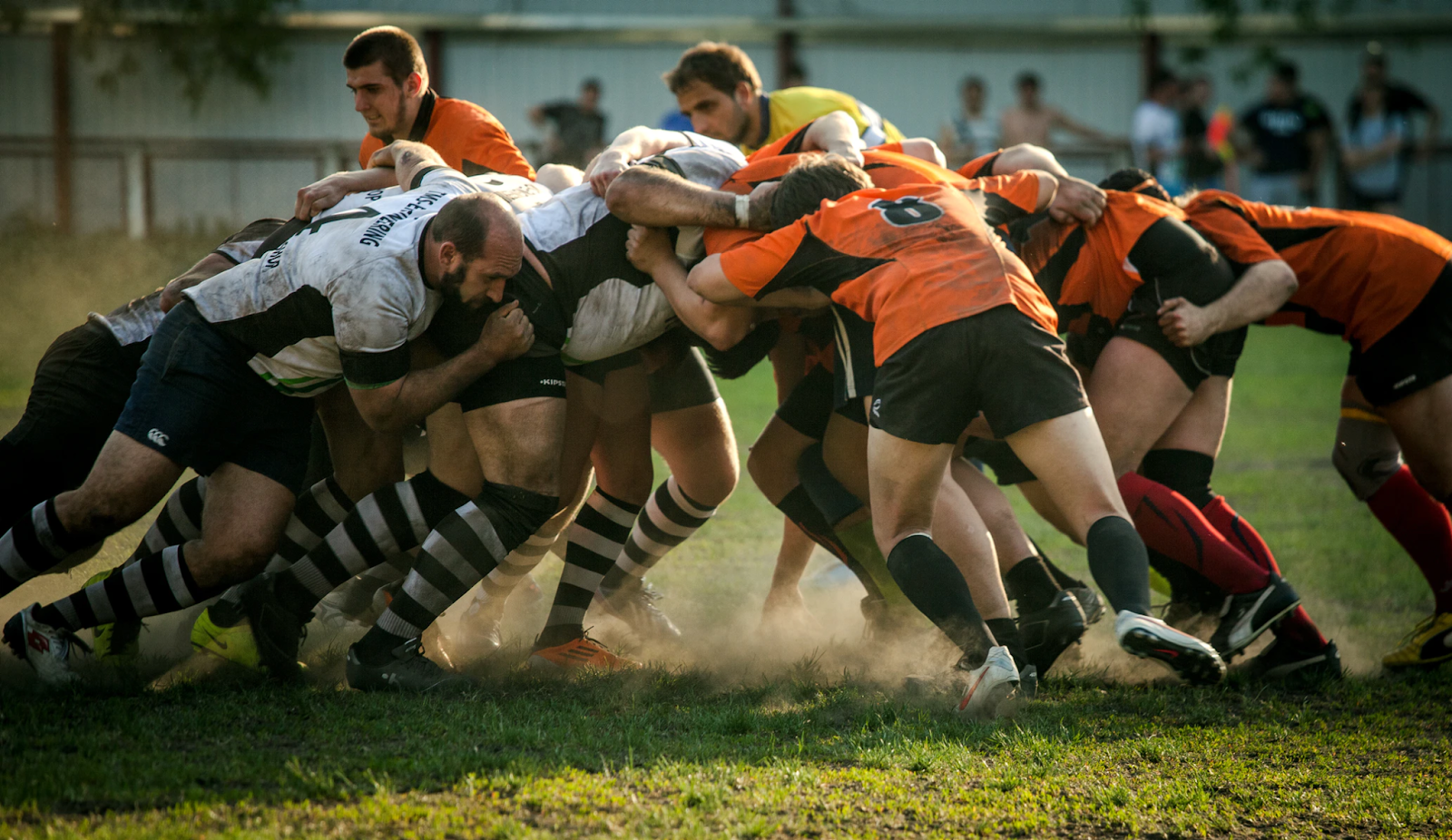 Rugby scrummage