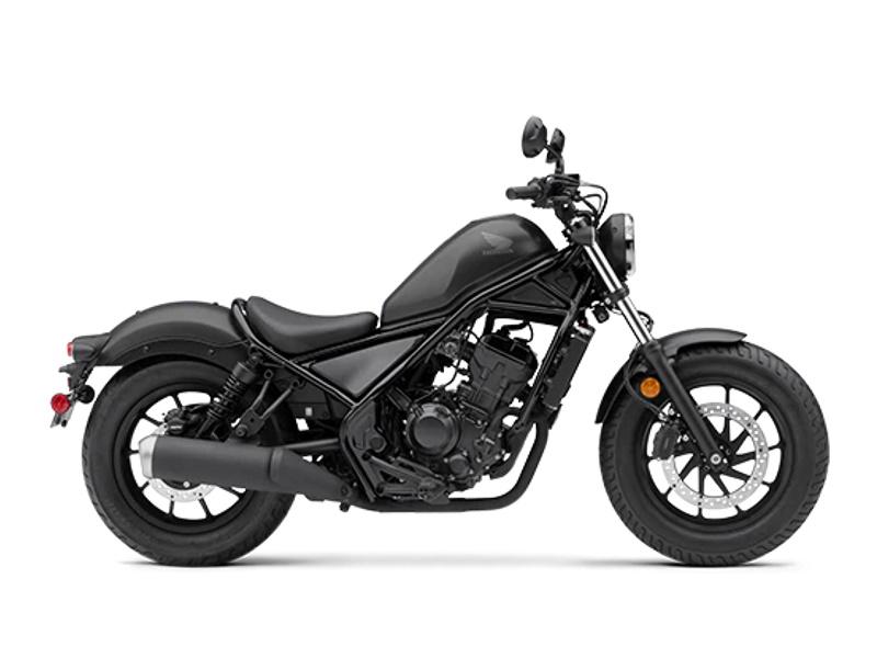 The 2021 Honda Rebel 300 ABS is cruiser fun with limited horsepower, perfect for beginners. 