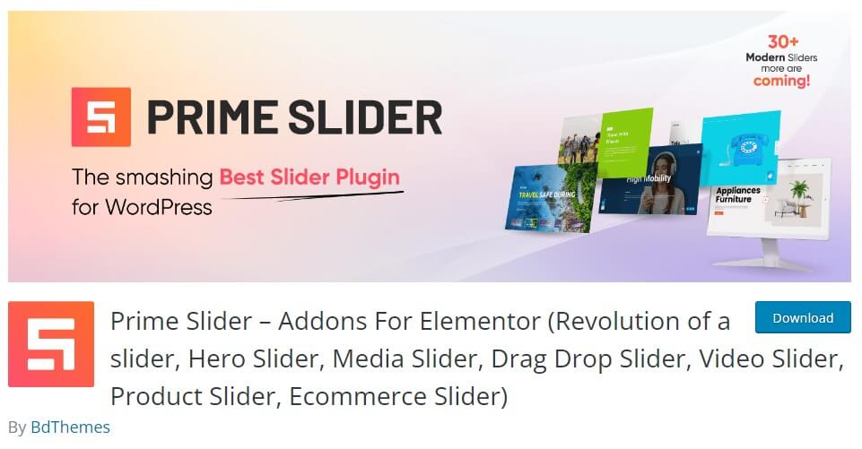 prime slider Elementor Addons