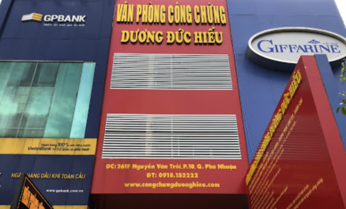 Danh sách Văn phòng công chứng Quận Phú Nhuận