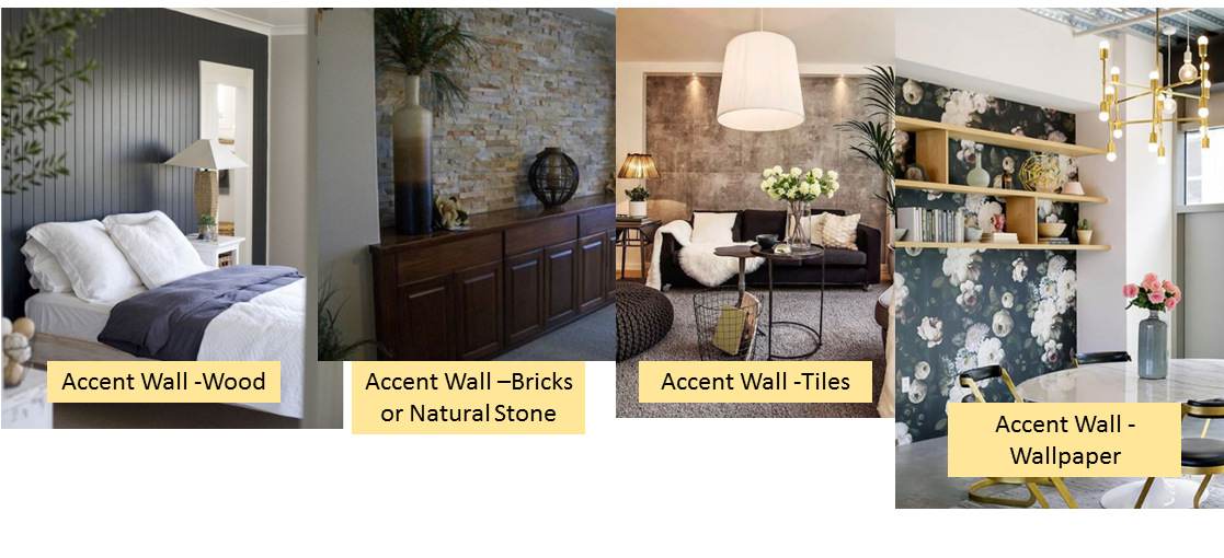Accent wall samples