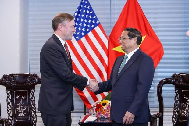 Thủ tướng Phạm Minh Chính đề nghị Mỹ hợp tác giảm sự chống đối, thù địch đối với Việt Nam