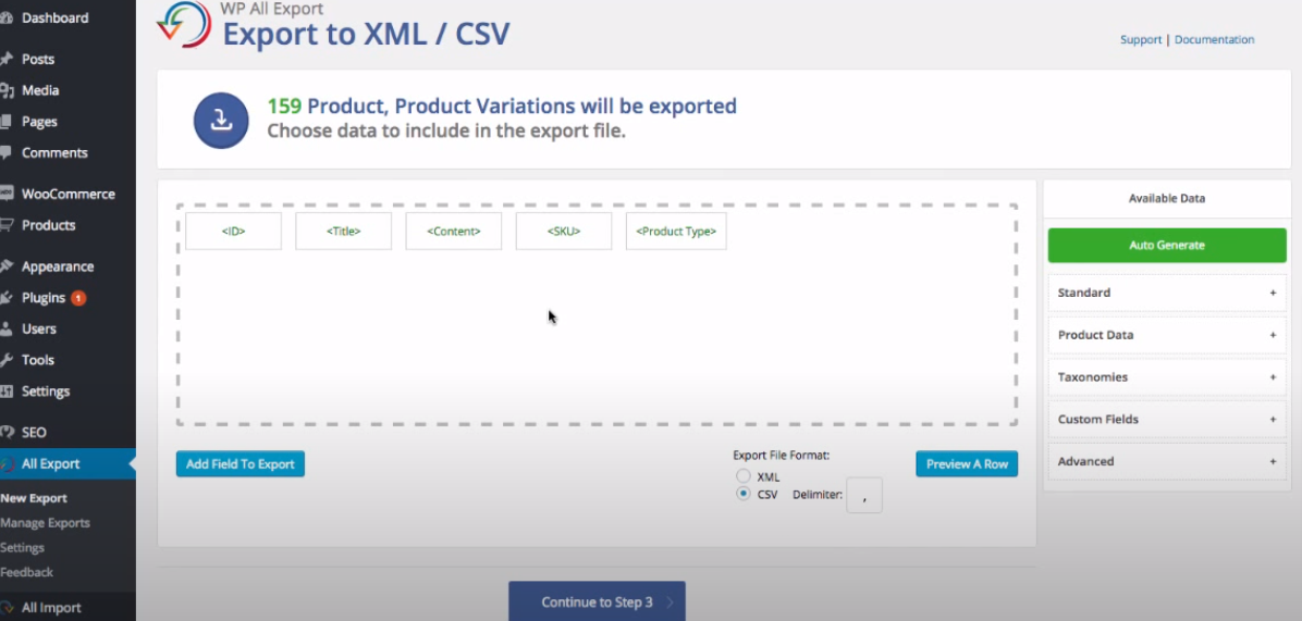 Best Way To Import & Export WooCommerce Variable Products - InfoCaptor BI