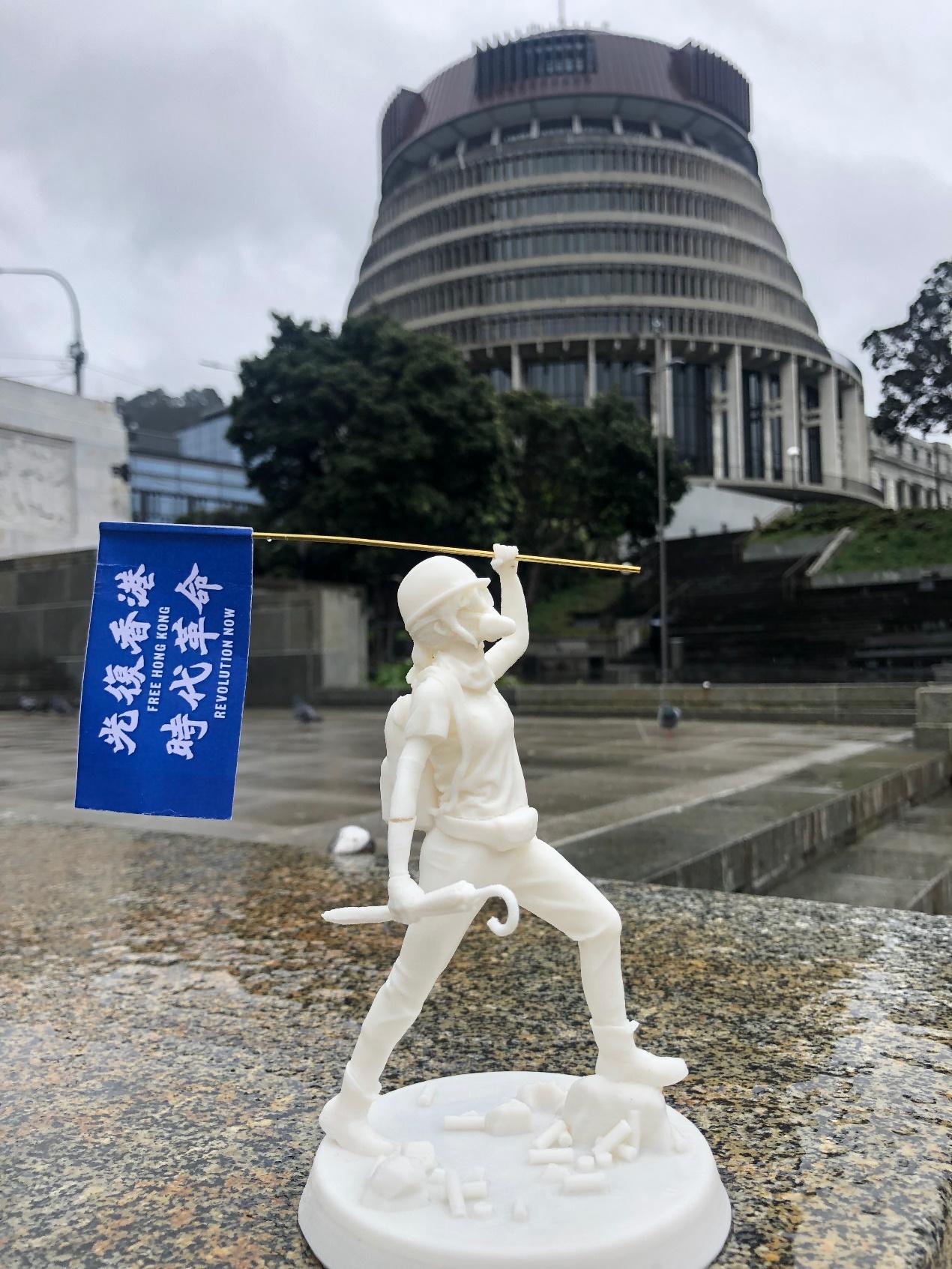 香港自由女神像相片為藏品之一。（紐西蘭國家博物館提供）